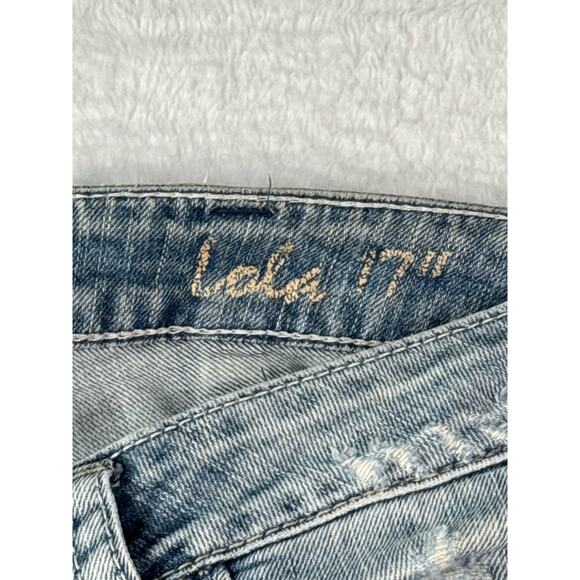 Silver Jeans Lola 17" Women 33x33 Wide Leg Destroyed Embroidered Pockets - Picture 2 of 10